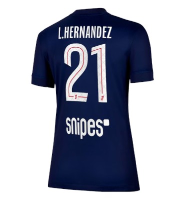 Paris Saint-Germain Lucas Hernandez #21 Hjemmebanetrøje Dame 2025-26 Kortærmet